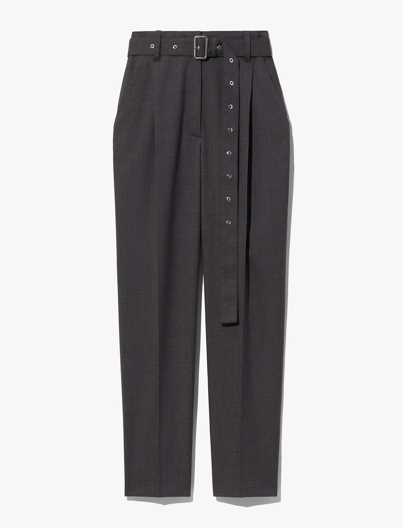 Upcycled Wool Carrot Pants #4