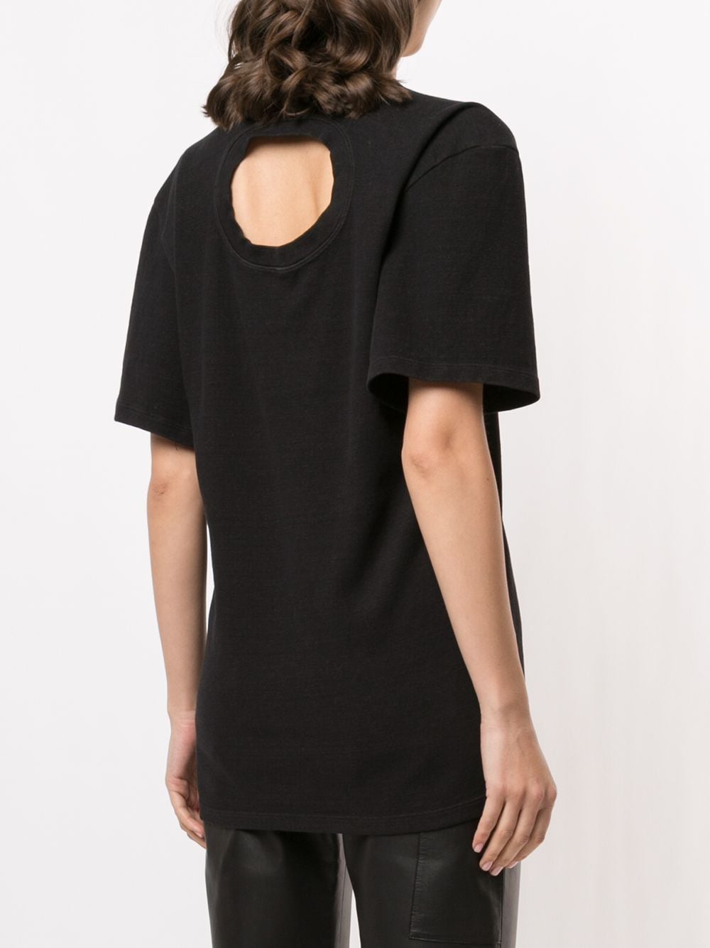 Shop Proenza Schouler Overdyed Eco Core Jersey T-shirt In Black