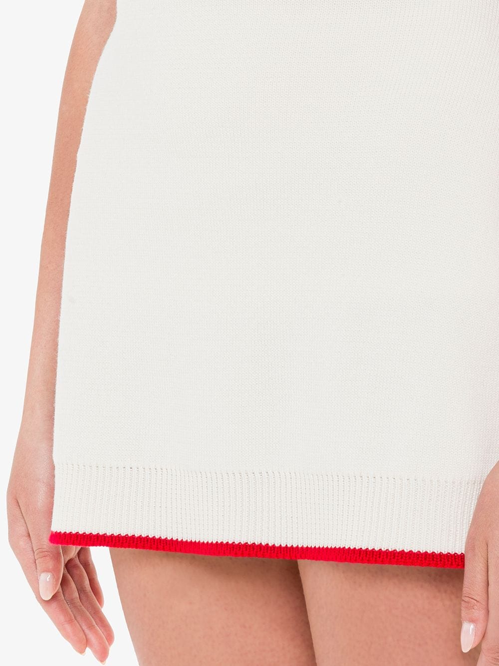 фото Miu miu трикотажная юбка с жаккардовым логотипом