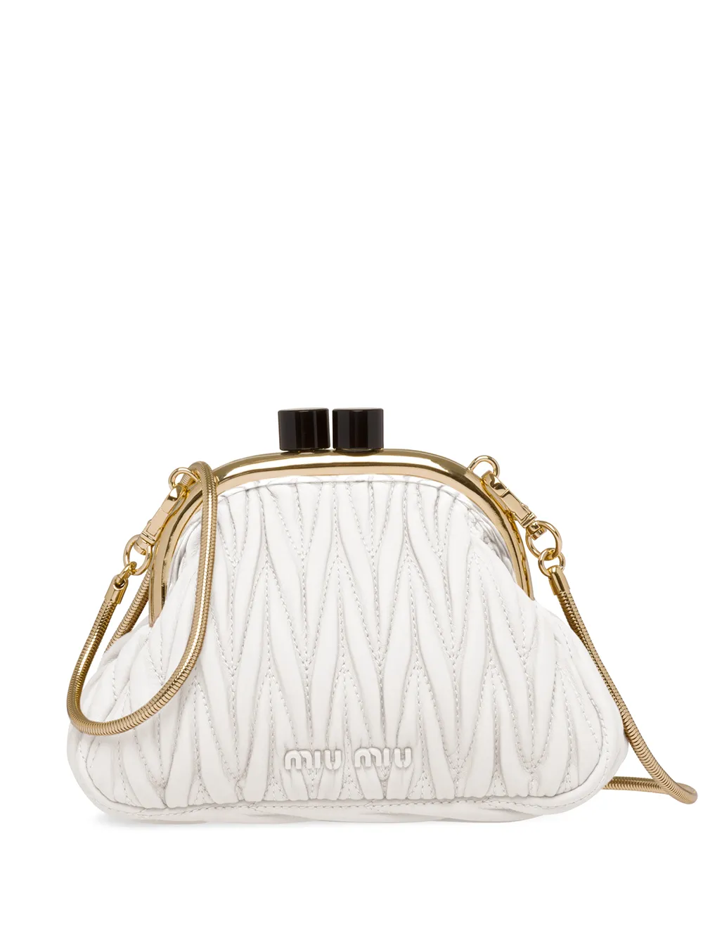 

Miu Miu matelassé mini bag - White