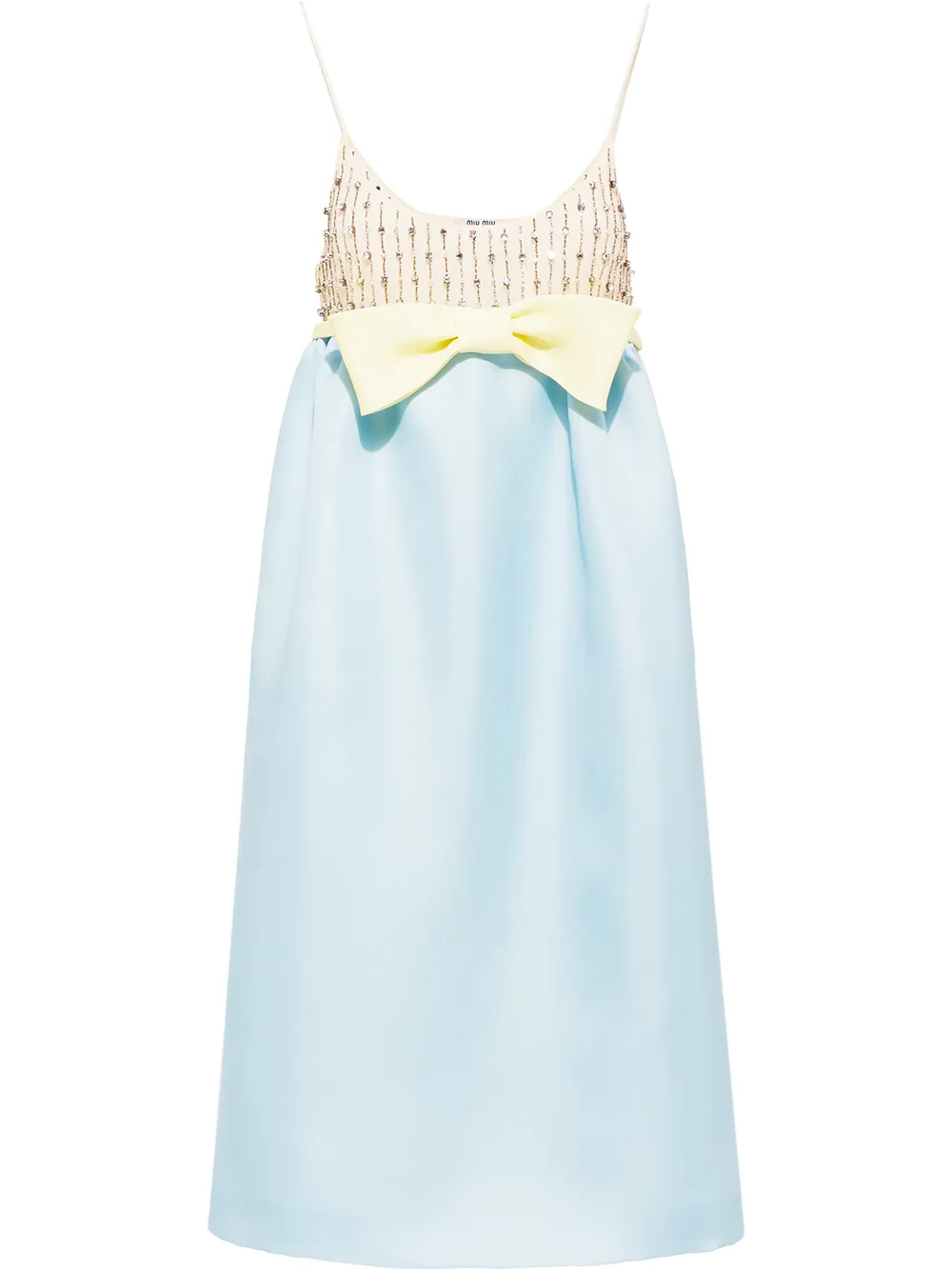 Image 1 of Miu Miu Gazar embroidered dress