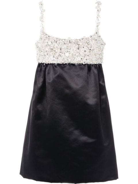 miu miu crystal embellished dress