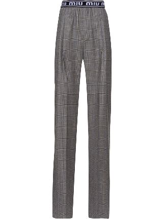 miu miu trousers elastic waist