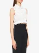 Miu Miu Blusa smanicata con ricamo