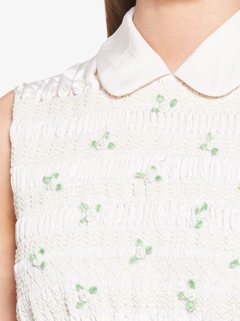 miu miu embroidered blouse