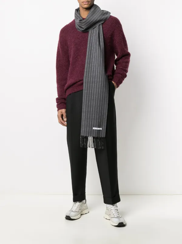 acne studios striped scarf