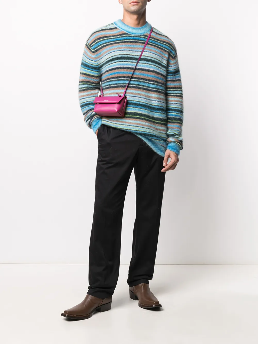 Acne Studios Schoudertas met geknoopte band - Paars