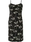 CHANEL Pre-Owned 1998 floral knee-length dress - Black