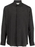 Saint Laurent Yves collar dot-print shirt - Black