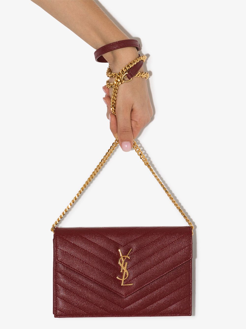 фото Saint laurent маленький клатч monogramme