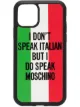 Image 1 of Moschino slogan iPhone 11 Pro case