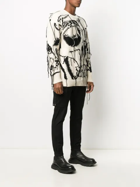 alexander mcqueen sweater skull