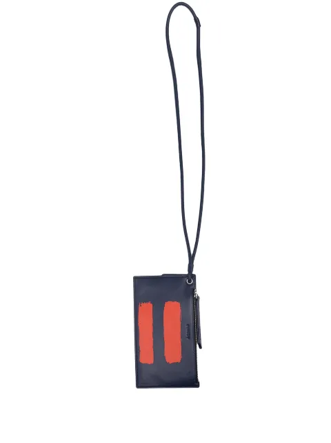 Ports V leather wallet and cardholder necklace