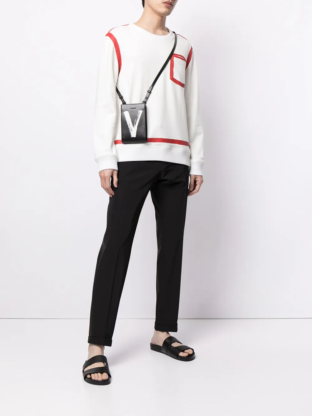 Ports V Shopper met logoprint - Zwart