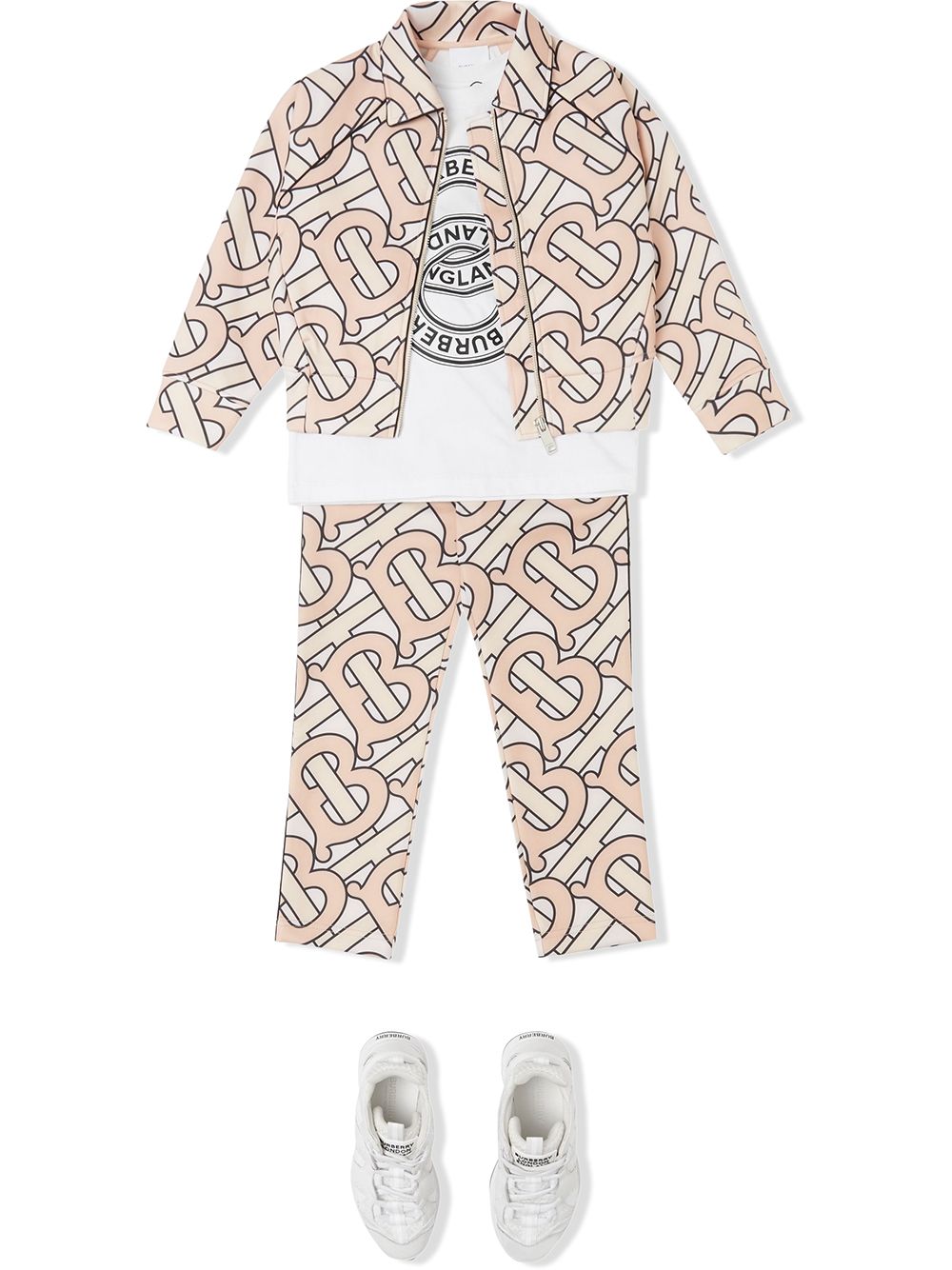 фото Burberry kids monogram-print track pants