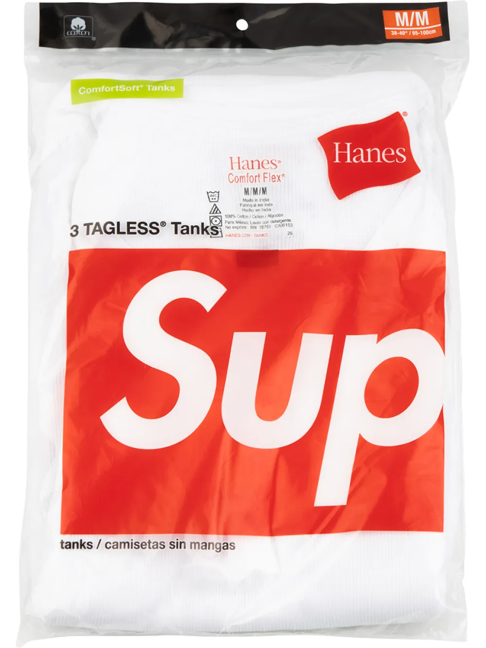 

Supreme pack de tres camisetas Hanes - Blanco