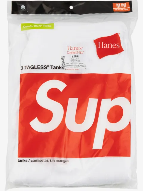 Supreme Hanes three-pack tank tops