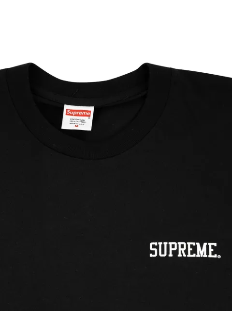 supreme floral logo tee