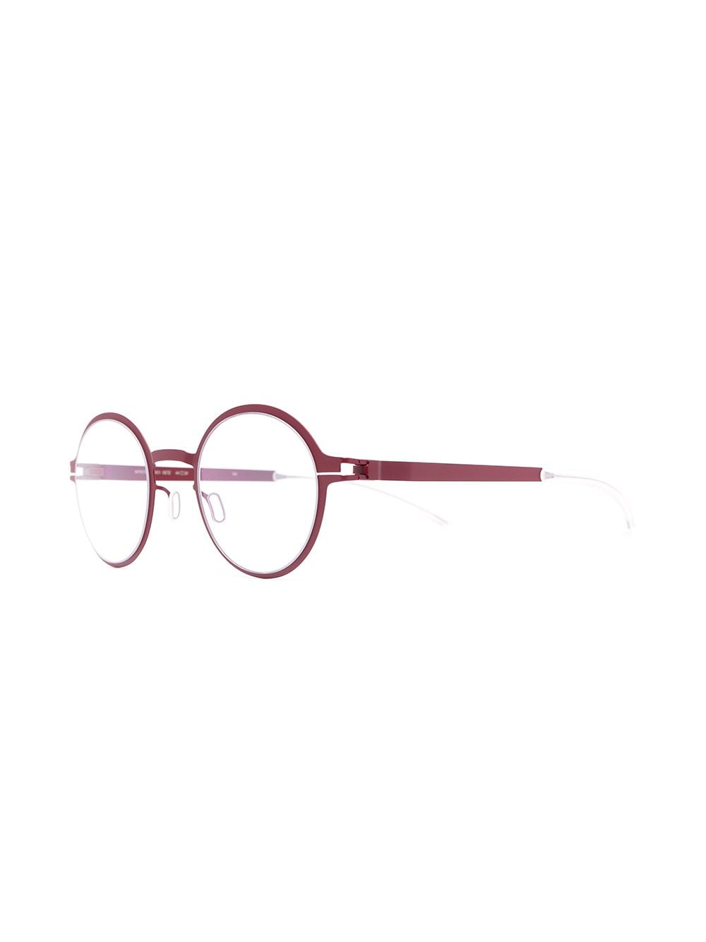 Mykita Getz bril met rond montuur - Rood