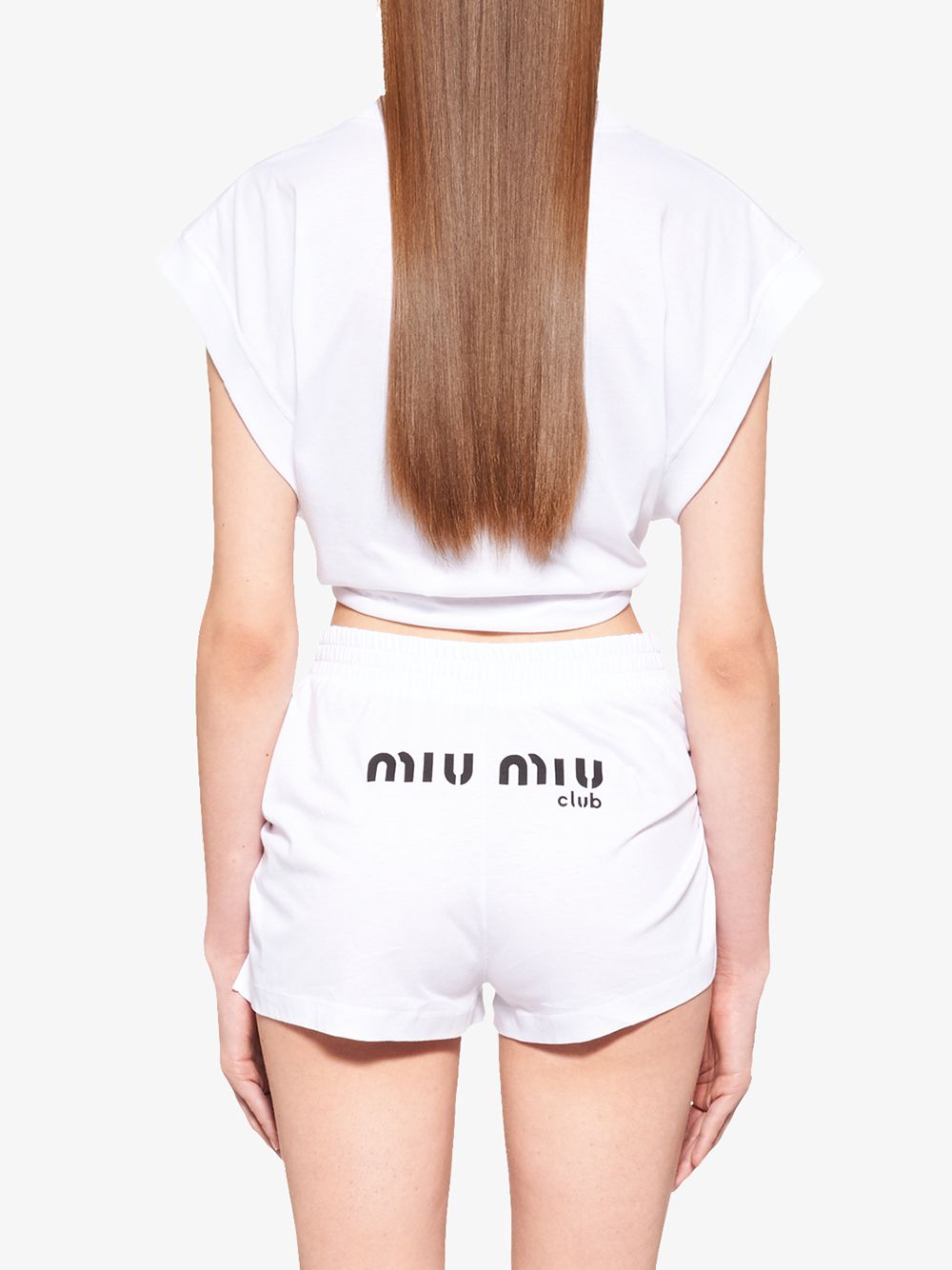 фото Miu miu топ из джерси с принтом