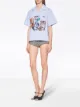 Image 2 of Miu Miu Check fil-à-fil cat-print shirt