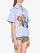 Miu Miu Check fil-à-fil cat-print shirt