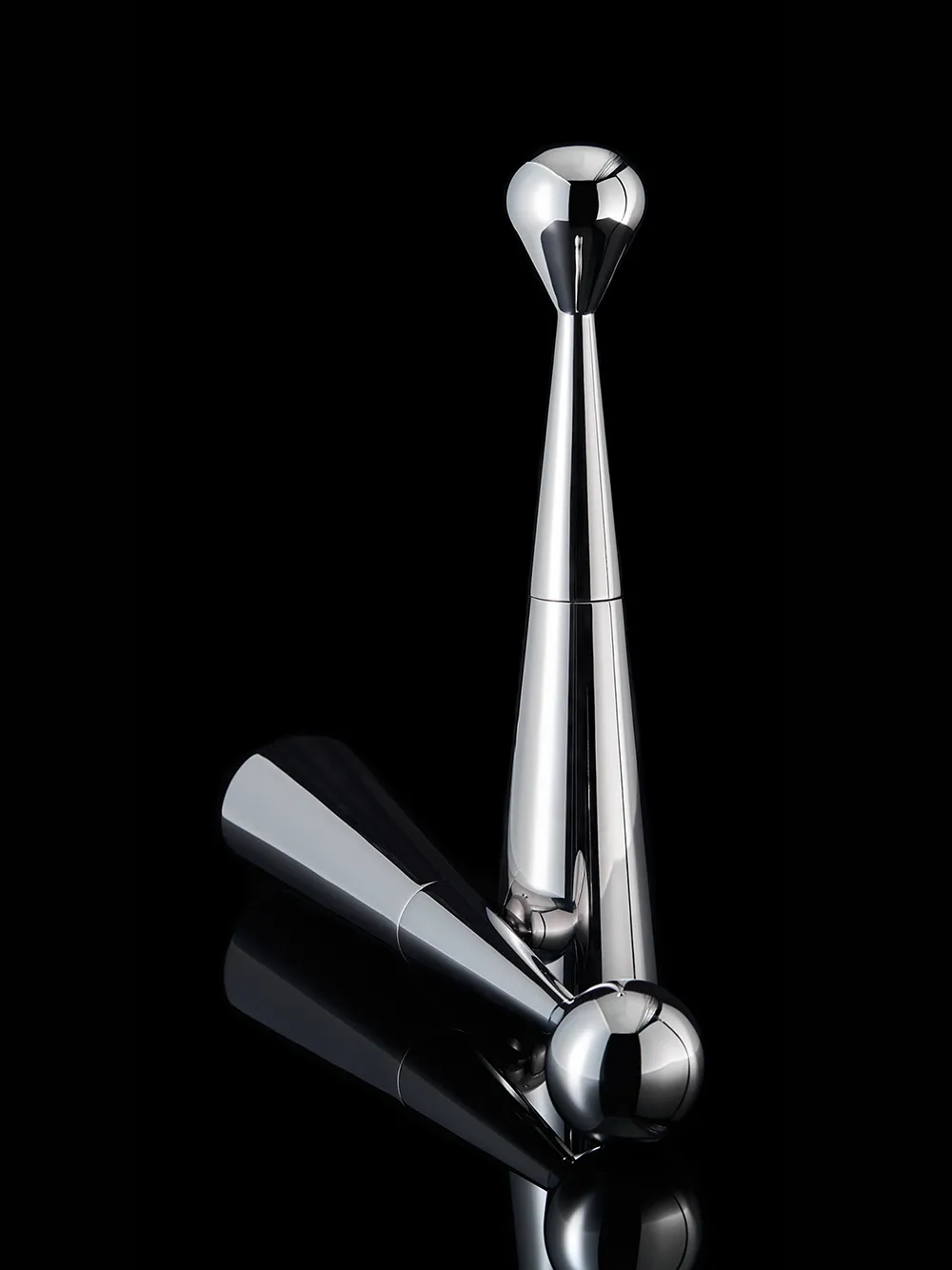  Tom Dixon Große 'mill' Mühle, 33cm   Silber 