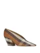Image 2 of Burberry check technical cotton pumps