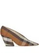 Image 1 of Burberry check technical cotton pumps