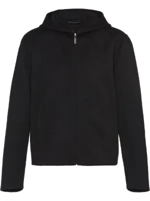 Prada zip shop up hoodie