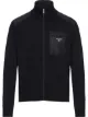 Image 1 of Prada triangle logo zip-up cardigan