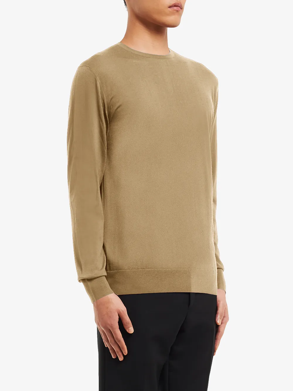  Prada Round-neck Wool Jumper - Brown 