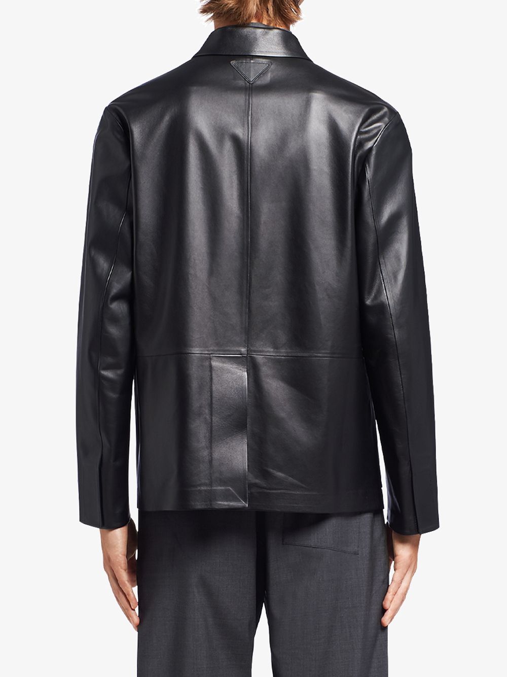 Shop Prada nappa leather jacket with Express Delivery - FARFETCH