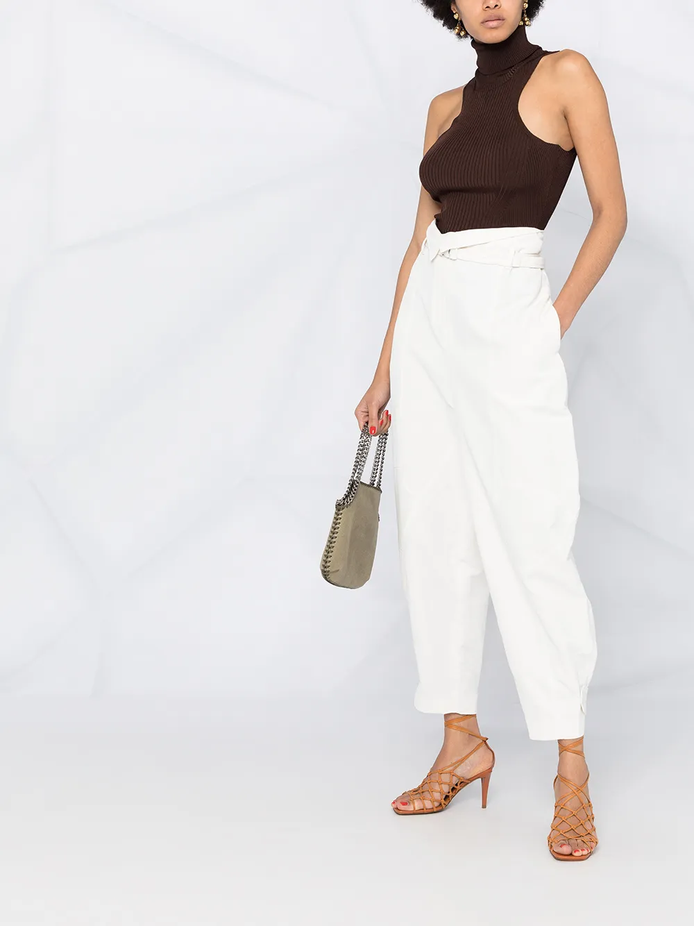 Stella McCartney Pantaloni affusolati a vita alta | Image 6