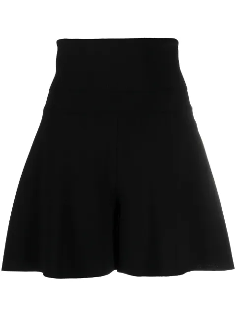 Stella McCartney bermudas tejidas con tiro alto