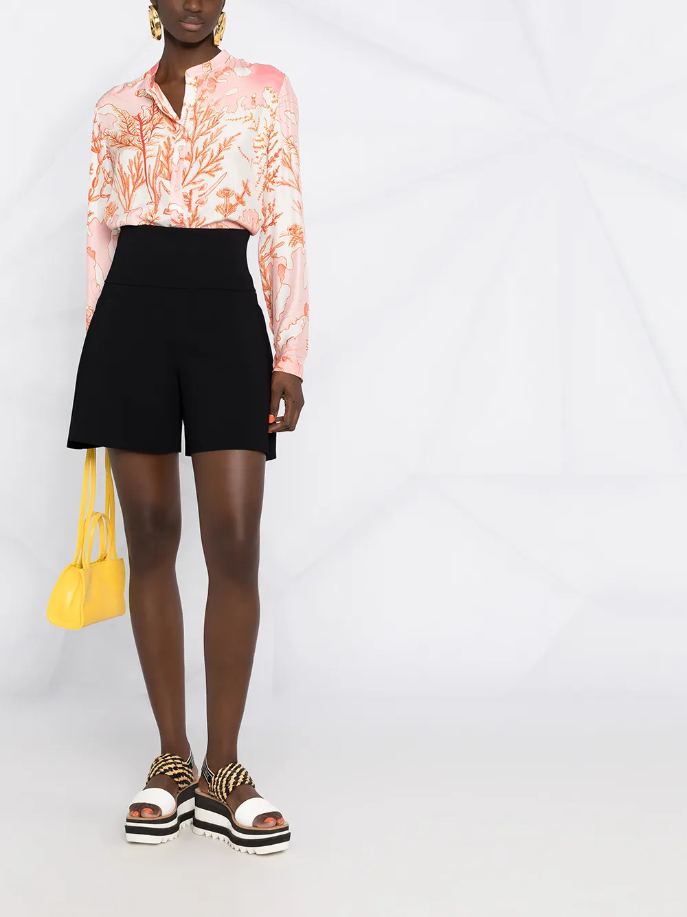 фото Stella mccartney трикотажные шорты с завышенной талией