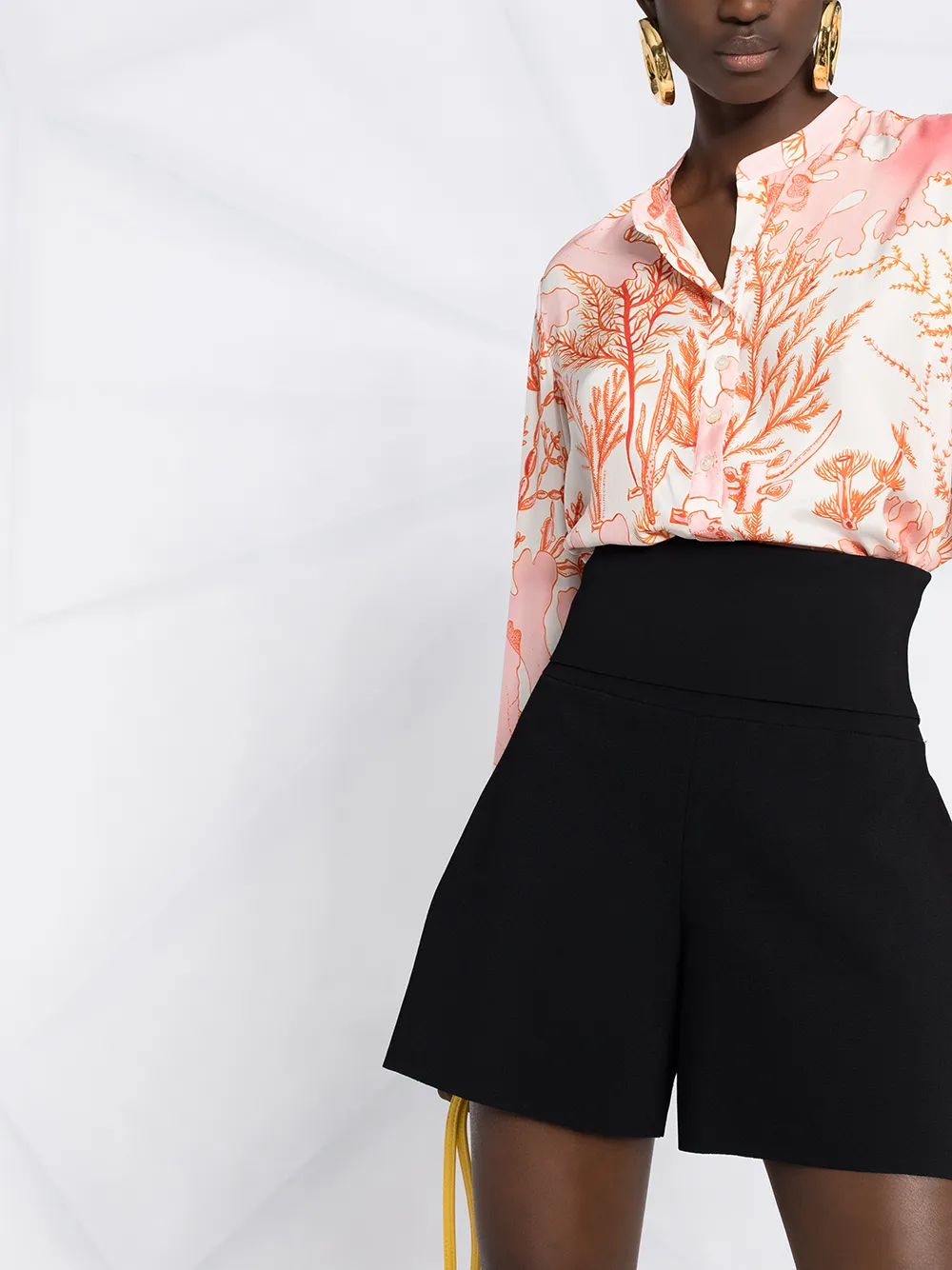 фото Stella mccartney трикотажные шорты с завышенной талией