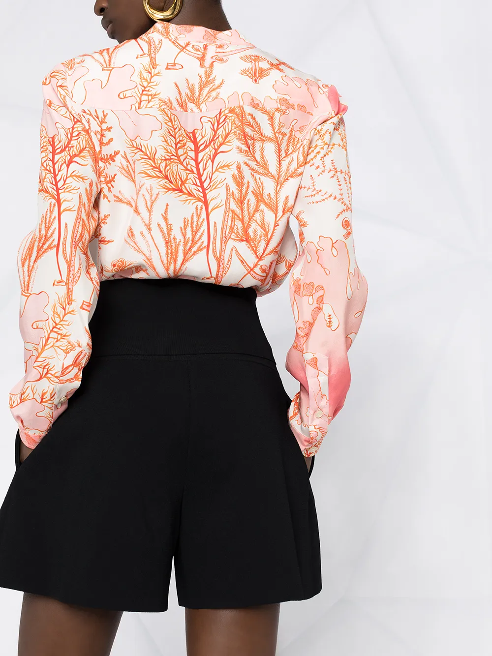 фото Stella mccartney трикотажные шорты с завышенной талией