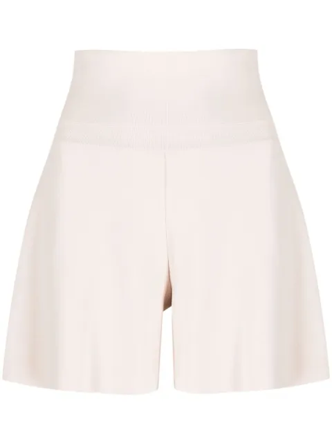 Stella McCartney shorts elástico de tiro alto