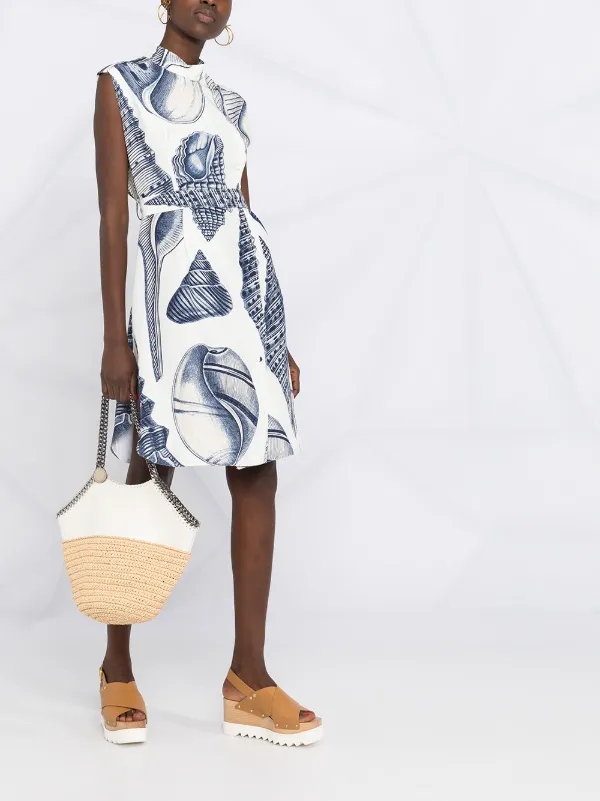 shell print dress