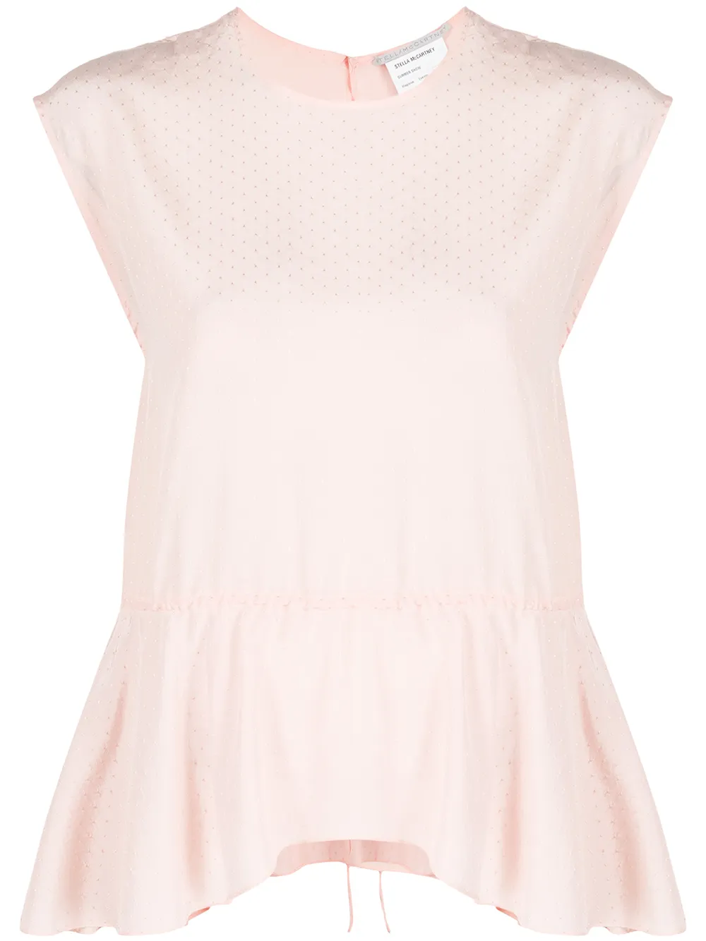 

Stella McCartney blusa con peplum - Rosado