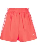 Stella McCartney logo-print high-waisted running shorts - Pink