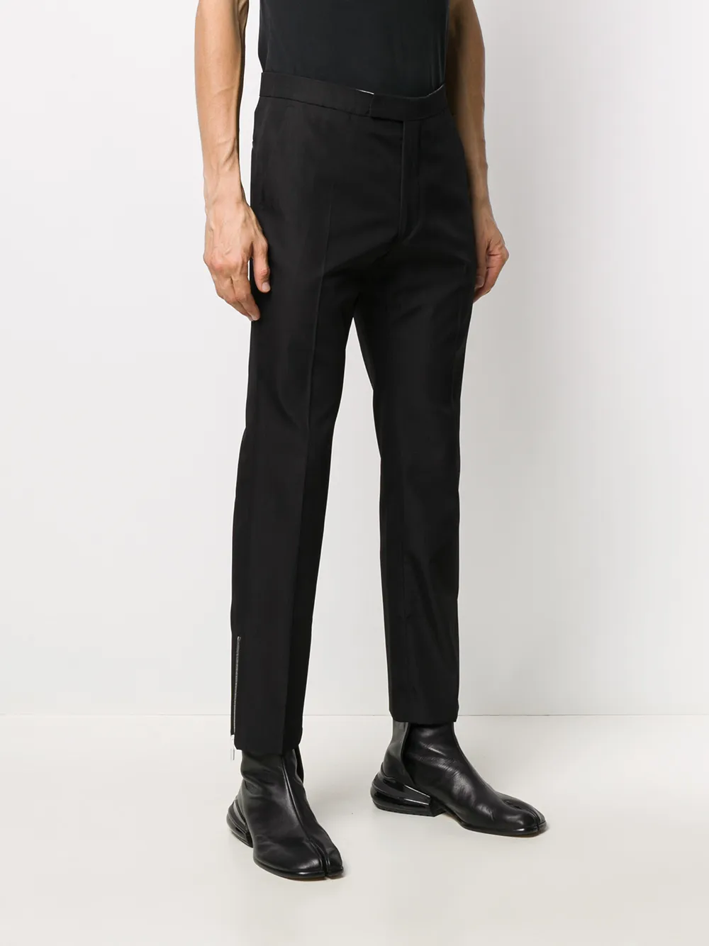 Raf Simons zip-detail Tailored Trousers - Farfetch