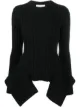 Image 1 of Alexander McQueen ribbed asymmetric jumper