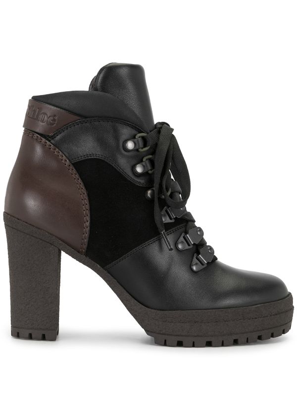 see by chloe lace up ankle boots