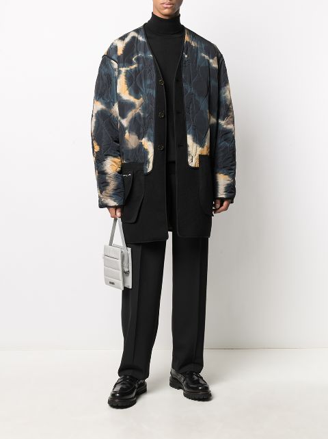 maison kitsune army coat