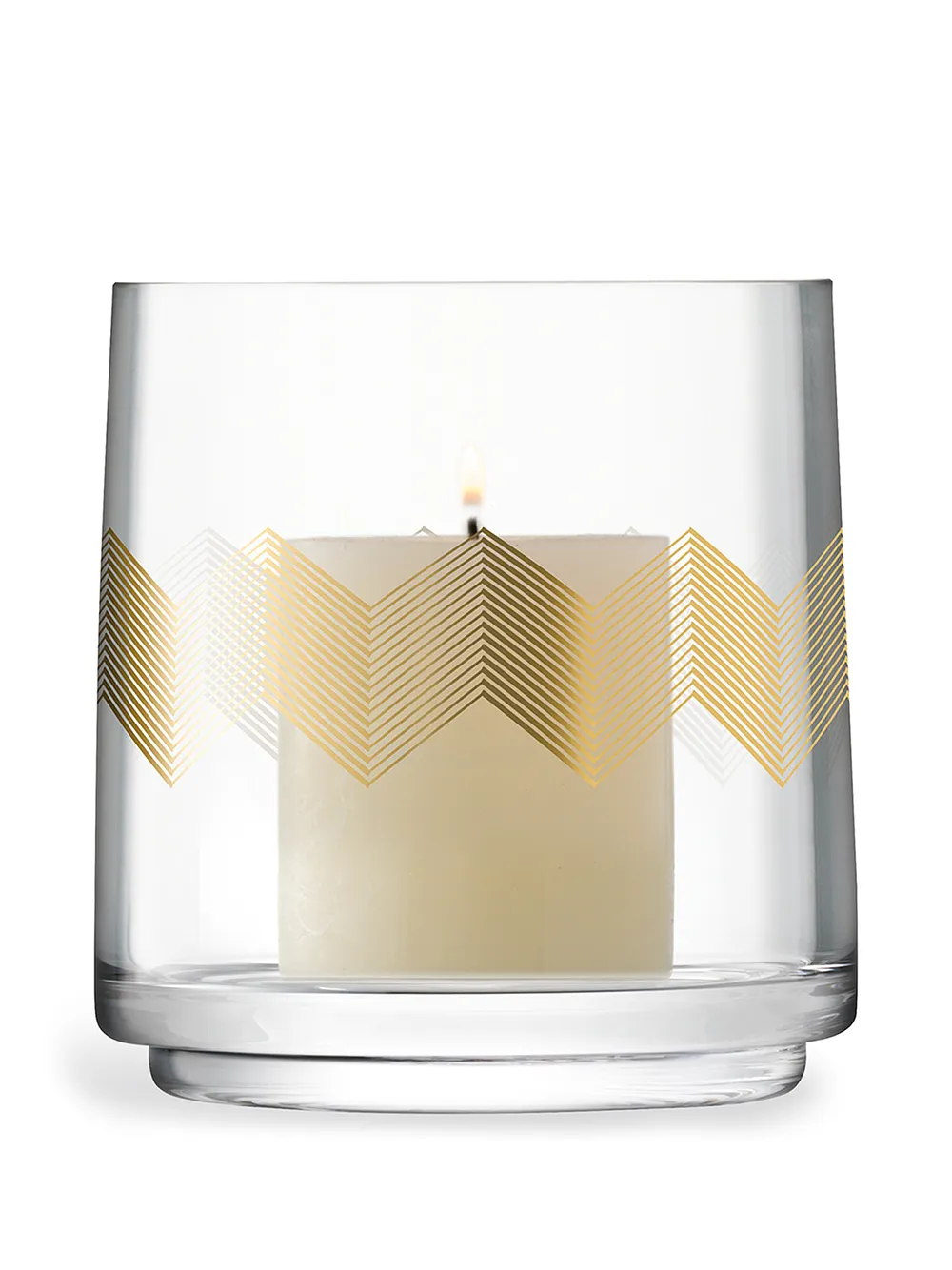  Lsa International Chevron Vase (14cm) - White 