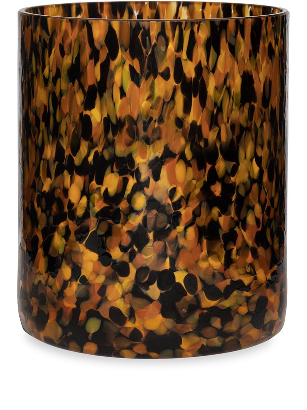 Stories of Italy Macchia Leopard vase (15cm) - Black