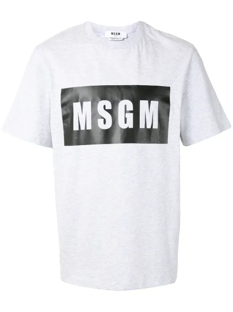 MSGM playera con logo estampado