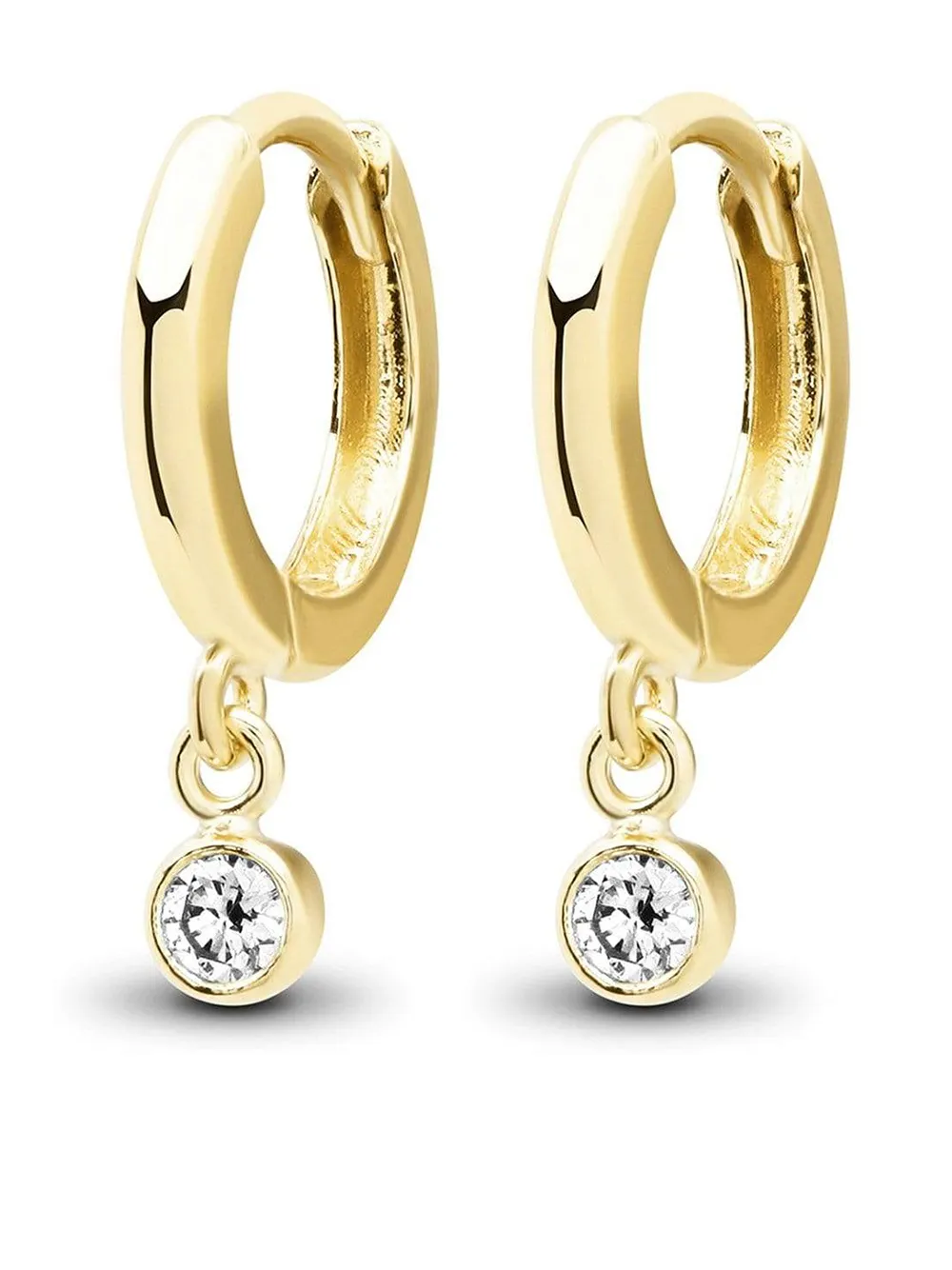 Jennifer Meyer серьги-хагги из желтого золота с бриллиантами